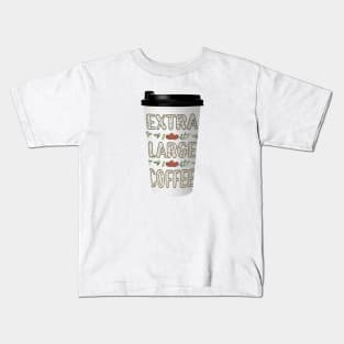Extra Large Coffee Kids T-Shirt